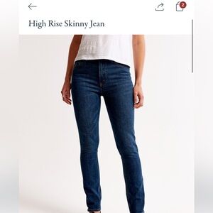Abercrombie Women’s High Rise Skinny Jean